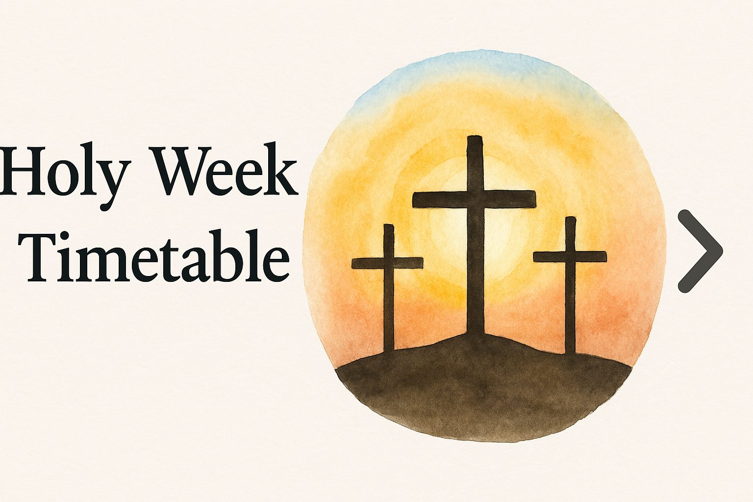 St Patrick's Easter Timetable